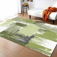 thumbnail image 1 of Area Rug 5'x7' Abstract Geometric Sage Green Oil Painting Washable Area Rugs Non Shedding Floor Carpet Rubber Backing Non-Slip Indoor Mats for Living Room Bedroom Kitchen, 1 of 8