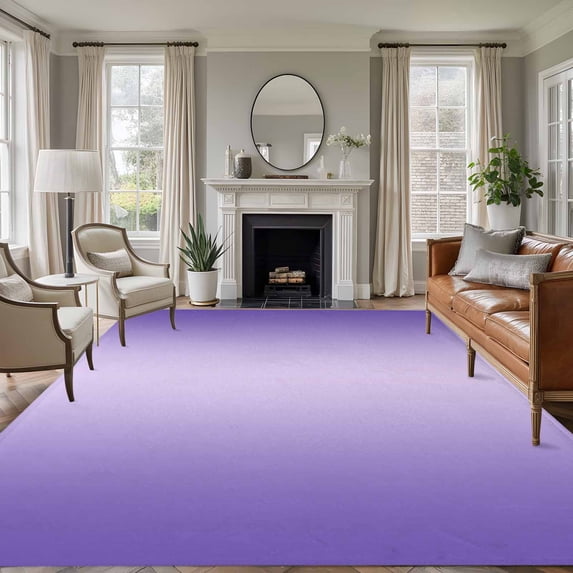 Area Rug 5'x7', Purple Ombre Non-slip Runner Rug Carpet for Bedside, Modern Gradient Abstract Art Washable Outdoor Indoor Area Rugs Mat for Entryway/Living Room/Bedroom/Kitchen/Office