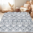 thumbnail image 1 of Area Rug 5x7 Black, Washable Boho Large Living Room Rugs Non-Slip, Ultra Soft Geometric Traditional Farmhouse Carpet for Dining Room Bedroom Dorm Office Home Décor, 1 of 6