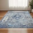 thumbnail image 1 of Area Rug 5x7 ft Living Room Area Rug Bohemian Washable Area Rugs with Non Slip Rubber Backing Vintage Area Rug Thin Carpet for Kitchen Laundry Room Bedroom, 1 of 8