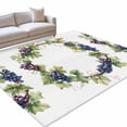 Area Rug 5x7ft Purple Grapes Washable Area Rugs for Living Room ...