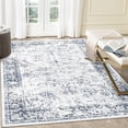 thumbnail image 1 of Area Rug 6x9 Rugs Non Slip Washable Rug Low Pile Vintage Distressed Rugs Stain Resistant Carpet Playroom Dining Dorm Blue, 1 of 6