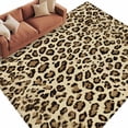 thumbnail image 1 of Area Rug 72×108in, Abstract Leopard Print Floor Carpet Living Room Rug, Classic Brown Spots Non-Slip Welcome Mat Indoor Rugs for Bedroom Dining Room, 1 of 9