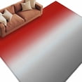 thumbnail image 1 of Area Rug 72×108in, Modern Red Grey Abstract Geometric Art Floor Carpet Living Room Rug, Ombre Minimalism Non-Slip Welcome Mat Indoor Rugs for Bedroom Dining Room, 1 of 9