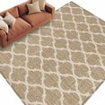 thumbnail image 1 of Area Rug 72×108in, Moroccan Geometric Retro Linen Floor Carpet Living Room Rug, Mid Century Pattern Non-Slip Welcome Mat Indoor Rugs for Bedroom Dining Room, 1 of 9