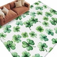 thumbnail image 1 of Area Rug 72×108in, St. Patrick's Day Lucky Shamrock Floor Carpet Living Room Rug, Pastoral Green Leaves Non-Slip Welcome Mat Indoor Rugs for Bedroom Dining Room, 1 of 9