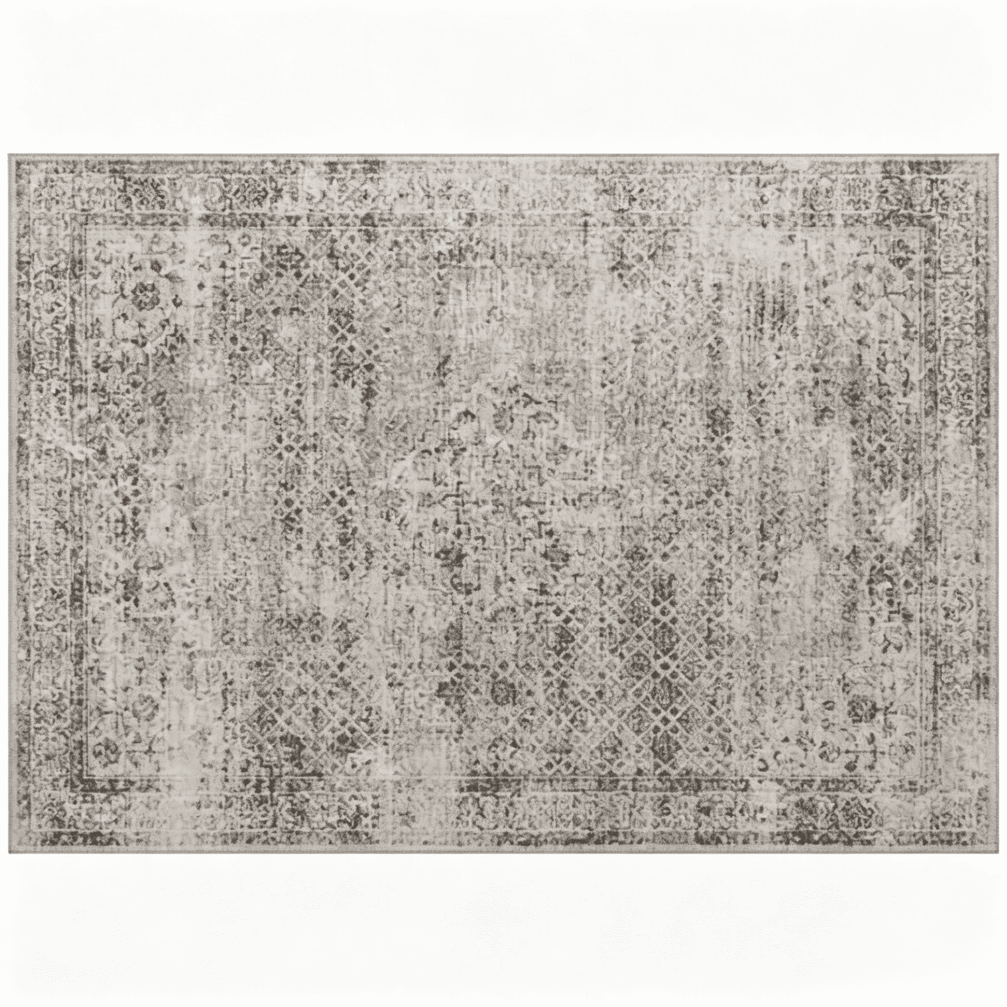 Area Rug 83.9"x59.8" Chenille Soft Non-Slip TPR Backing Machine Washable Rug for Living Room Bedroom