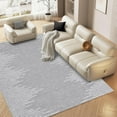 thumbnail image 1 of Area Rug 8x10 Washable Rug for Living Room Dining Room Bedroom Office Low Pile Soft Neutral Area Rugs Modern Stripes Farmhouse Floor Cover Grey Rug, 1 of 9