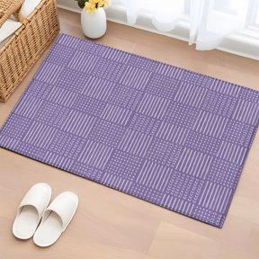 Area Rug Abstract Stripe V-shaped Arrow Dot Rectangle Area Rugs Washable Rug for Living Room Bedroom Dining Room, Purple White Theme Soft Non-slip Floor Carpet 2x3ft