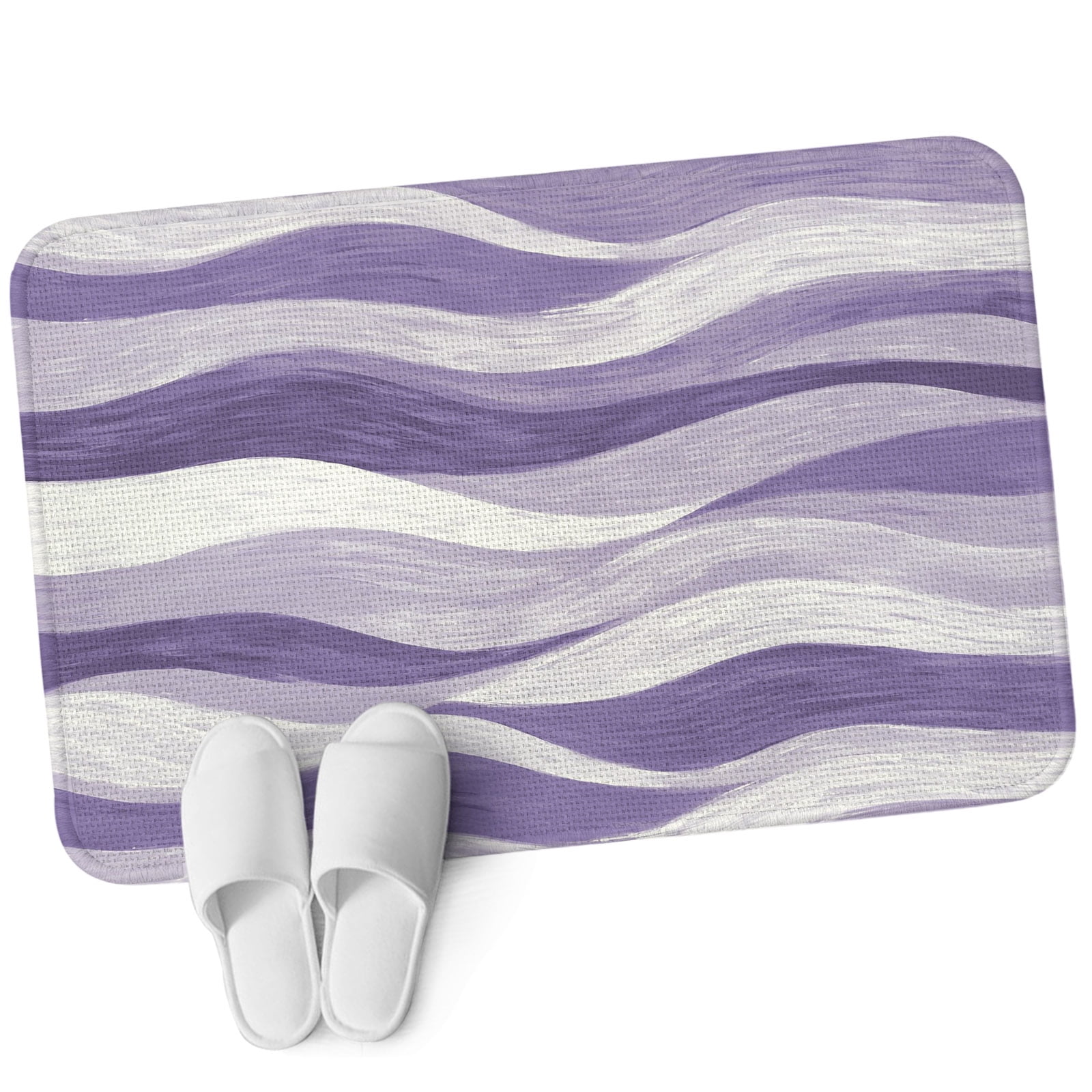 Area Rug for Bedroom, Purple Ombre Absorbent Non Slip Washable Rug ...