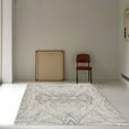 thumbnail image 1 of Area Rug, Blue and White Carpet 12X12, Living room, Bedroom, Hand Tufted Rugs, Abstract Design, 1 of 1
