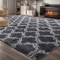 thumbnail image 1 of Brochao 5'x8' Shag Area Rug for Living Room, Diamond Geometric Indoor Area Rug, Fluffy Carpet Plush Rug, Soft Home Floor Bedroom Carpet, Gray, 1 of 11