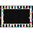 thumbnail image 1 of Area Rug Carpets School Style Dot Border Multi Classroom Area Rug for Indoor Classroom Learning or Kid Bedroom Educational Play Mat, 5'x7', 1 of 8