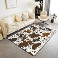 thumbnail image 1 of Area Rug Cow Print Rug Rustic Farm Animal Carpet for Boys Girl Cowboy Non Slip Door Mat Sofa Table Floor Rug, 1 of 5