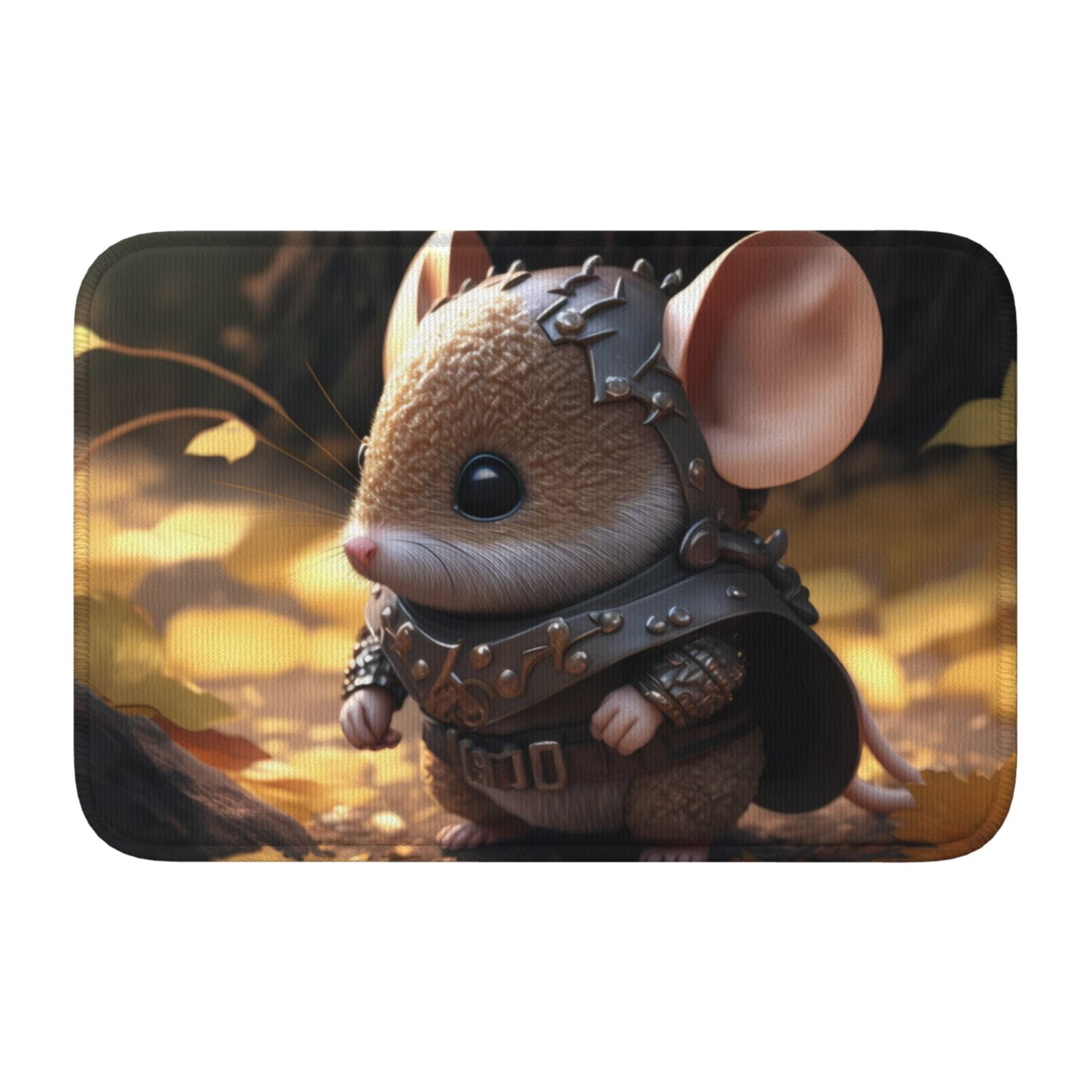 Mouse Pelt Rug Area Rug Door Mat Indoor Outside Entrance, Cute Big-Eared Mouse Outdoor ...