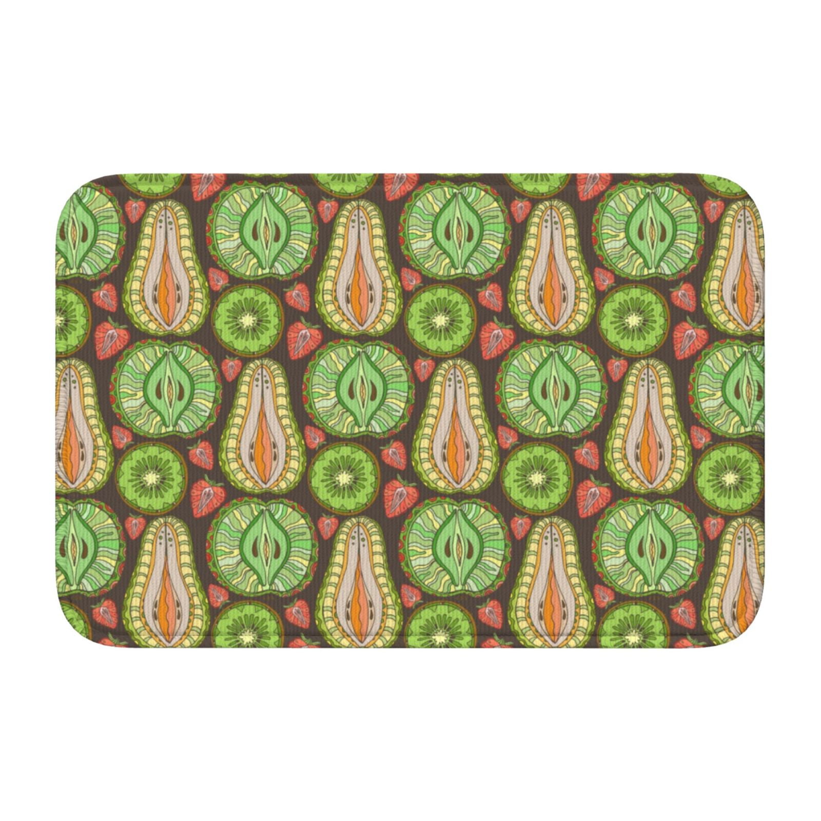 Area Rug Door Mat Indoor Outside Entrance, Fruits 1 Outdoor Rug Kitchen ...