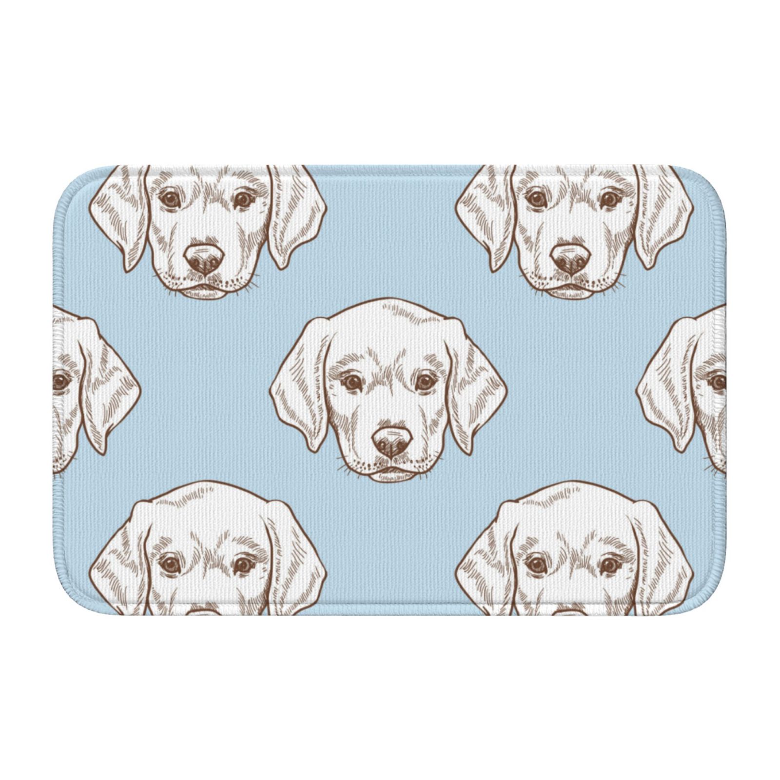 Area Rug Door Mat Indoor Outside Entrance, Labrador Retriever Dog Blue ...