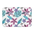 Area Rug Door Mat Indoor Outside Entrance, colorful leaf flowers