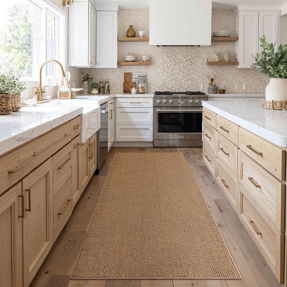 Area Rug for Hallways 3x10 Feet Brown Washable Kitchen Runner Non Slip Hall Runners Entryway Runner Rugs Floor Carpet for Indoor Backdoor Bedroom Kitchen