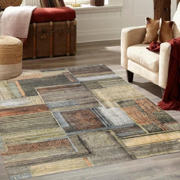 Area Rug, Ideal For High Traffic Areas In Living Room, Bedroom 5