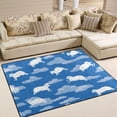 thumbnail image 1 of Area Rug Indoor 80"x58"in Non-Slip Wear Resistant Floor Mats Soft Large Carpets for Living Room Bedroom Home Decor Cartoon-style White Sheep, 1 of 7
