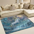 thumbnail image 1 of Area Rug Indoor 80"x58"in Non-Slip Wear Resistant Floor Mats Soft Large Carpets for Living Room Bedroom Home Decor Holy Unicorns, 1 of 7