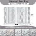 thumbnail image 1 of Area Rug for Living Room 6x9: Large Washable Boho Moroccan Rugs Geometric Neutral Rug, Non-Slip Foldable Morden Farmhouse Indoor Floor Carpet for Bedroom Dining Table Home(Black,6'X9'), 1 of 7