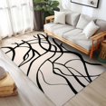 thumbnail image 1 of Area Rug for Living Room Bedroom 4x6 Washable Modern Abstract Rugs Thick Non-Slip Modern Carpet Farmhouse White Soft Retro Carpets Oriental Alfombras para Salas New Home Apartment Must Haves Decor, 1 of 12
