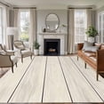 thumbnail image 1 of Area Rug for Living Room, Beige Wood Grain Non-Slip Indoor Large Carpet for Bedroom/Dining Room, Rustic Retro Wooden Plank Farmhouse Washable Low-Profile Rectangle Floor Runner Rugs - 5 x 8 Ft, 1 of 7