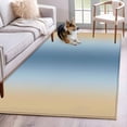thumbnail image 1 of Area Rug for Living Room, Blue Yellow Ombre Non-Slip Indoor Large Carpet for Bedroom/Dining Room, Farmhouse Modern Gradient Art Washable Low-Profile Rectangle Floor Mat Runner Rugs - 3 x 5 Ft, 1 of 8