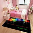 thumbnail image 1 of Area Rug Living Room Carpet for Girls Kids Bedroom Bedside Anti-Slip Colorful Large Area Rugs Room, 1 of 7
