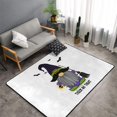 Area Rug for Living Room, Halloween Happy Old Man Stylish Throw Rug