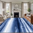 thumbnail image 1 of Area Rug for Living Room, Navy Blue Ombre Non-Slip Indoor Ex Large Carpet for Bedroom/Dining Room, Modern Abstract Art Farmhouse Washable Low-Profile Rectangle Floor Runner Rugs - 8 x 10 Ft, 1 of 7