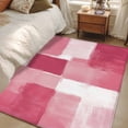 thumbnail image 1 of Area Rug for Living Room, Pink Geometric Non-Slip Indoor Large Carpet for Bedroom/Dining Room, Watercolor Ombre Modern Abstract Art Washable Low-Profile Rectangle Floor Mat Runner Rugs - 3 x 5 Ft, 1 of 7