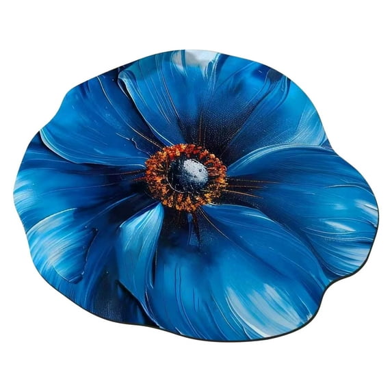 Area Rug Living Room Rug Washable Rug 15.75X15.75 inch Shaped Flower Diatom Pulp Carpet With QuickDrying And AntiSlip Features Floor Mat Rugs for Living Room