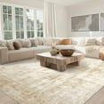 thumbnail image 1 of Area Rug Living Room Rugs: 8x10 Machine Washable Rug Large Abstract Modern Soft Non Slip Carpet Indoor Thin Low Pile Carpets for Bedroom Under Dining Table Home Office Farmhouse Decor Beige, 1 of 7