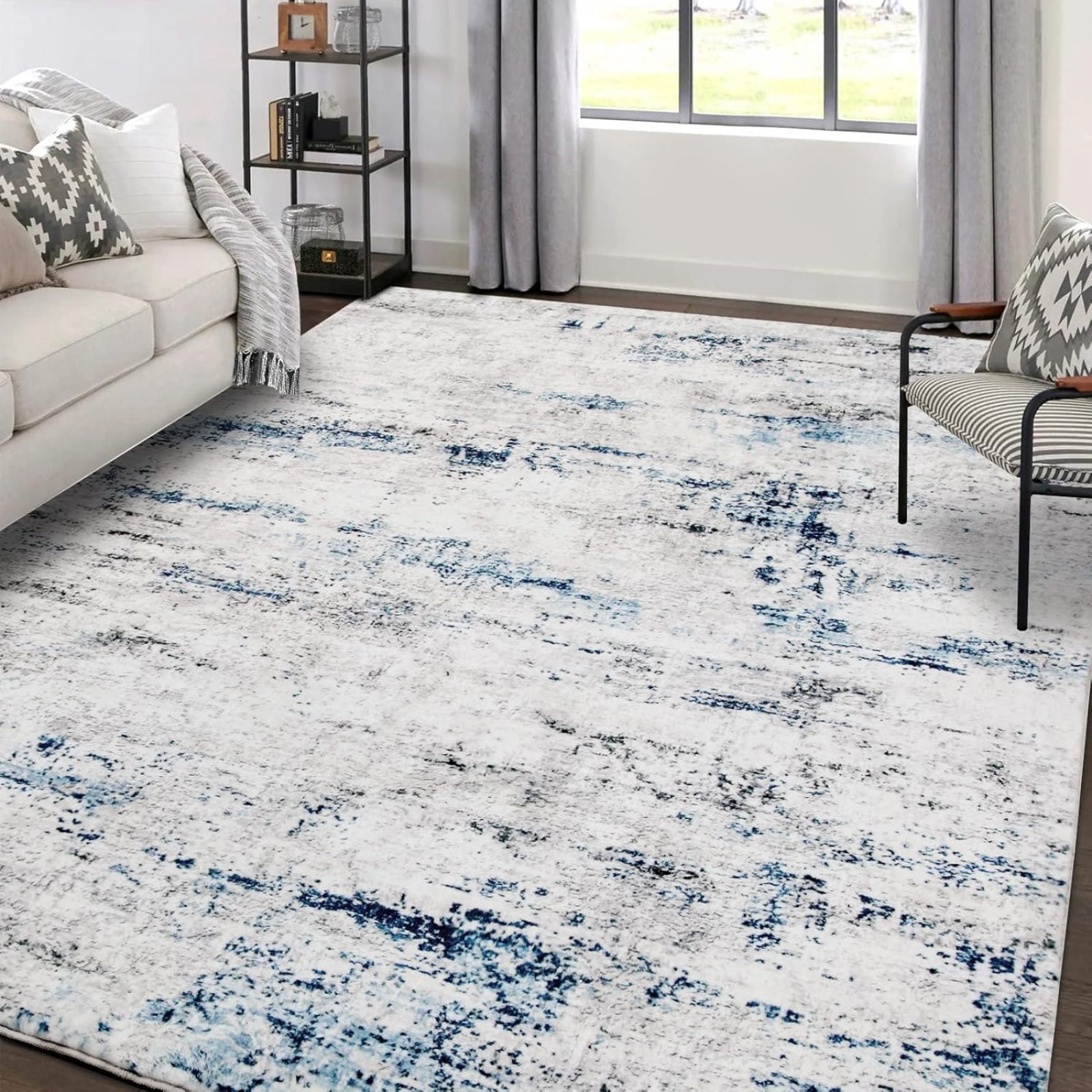 Area Rug Living Room Rugs Soft Indoor Carpet Modern Abstract Rug With
