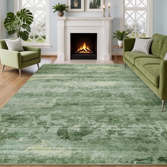 6x9 Area Rugs for Living Room- Modern Abstract Area Rugs Machine Washable Rugs,Non-Slip Soft Neutral Farmhouse Carpet Rugs for Bedroom Dining Room Home Office