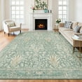 thumbnail image 1 of 6x9 Area Rugs for Living Room, Washable Area Rugs with Non-Slip Backing, Boho Floral Vintage Carpets Low Pile for Dining Room, Bedroom, Home Office, Indoor, Nursery, Apartment., 1 of 12