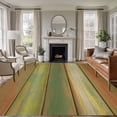 thumbnail image 1 of Area Rug for Living Room, Sage Green Brown Non-Slip Indoor Large Carpet for Bedroom/Dining Room, Country Vintage Ombre Wooden Grain Washable Low-Profile Rectangle Floor Runner Rugs - 5 x 8 Ft, 1 of 7