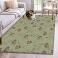 thumbnail image 1 of Area Rug for Living Room, Sage Green Floral Non-Slip Indoor Large Carpet for Bedroom/Dining Room, Vintage Spring Botanical Flowers Washable Low-Profile Rectangle Floor Mat Runner Rugs - 2.7 x 5 Ft, 1 of 8