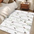 thumbnail image 1 of Area Rug for Living Room, Sparrow Non-Slip Indoor Large Carpet for Bedroom/Dining Room, Spring Birds on The Branches Vintage Country Washable Low-Profile Rectangle Floor Mat Runner Rugs - 3 x 5 Ft, 1 of 7