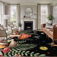 thumbnail image 1 of Area Rug for Living Room, Spring Mushrooms Non-Slip Indoor Large Carpet for Bedroom/Dining Room, Farmhouse Pastoral Botanical Stars Rustic Washable Low-Profile Rectangle Floor Runner Rugs - 6 x 9 Ft, 1 of 8