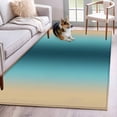 thumbnail image 1 of Area Rug for Living Room, Turquoise Yellow Ombre Non-Slip Indoor Large Carpet for Bedroom/Dining Room, Farmhouse Modern Gradient Art Washable Low-Profile Rectangle Floor Runner Rugs - 4 x 6 Ft, 1 of 8