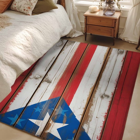 Area Rug for Living Room, USA Flag Non-Slip Indoor Large Carpet for ...