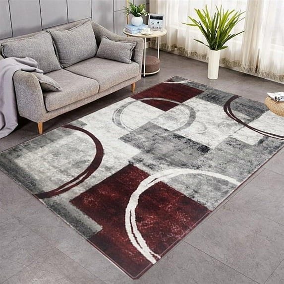 Area Rug Modern Geometric Anti-slip Carpet Indoor Mat Decoration Large Area Rugs Living Room Bedroom
