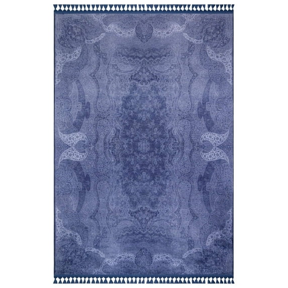 Area Rug (Navy Crystal Ball Pattern)