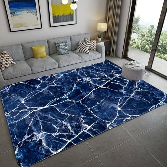 Area Rug Nordic Modern Carpet Marble Area Rug Living Room Bedroom Carpet Decoration Doormat Aisle Fl