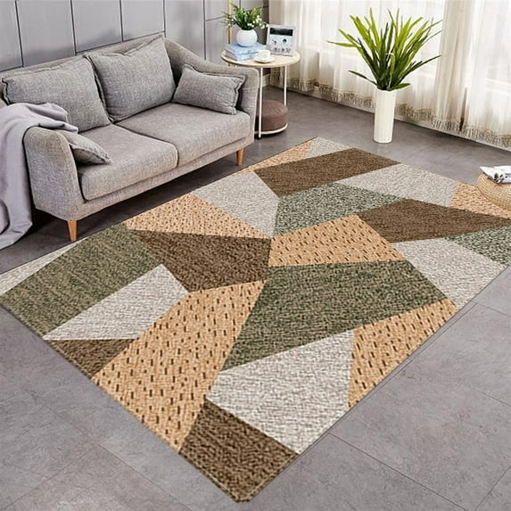 Area Rug Nordic Modern Carpets for Living Room Bedroom Large Area Rugs Geometric 3D Printed Carpet H