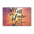 Area Rug Not All Who Wander Are Lost Throw Rug, Indoor Door Mat, Door